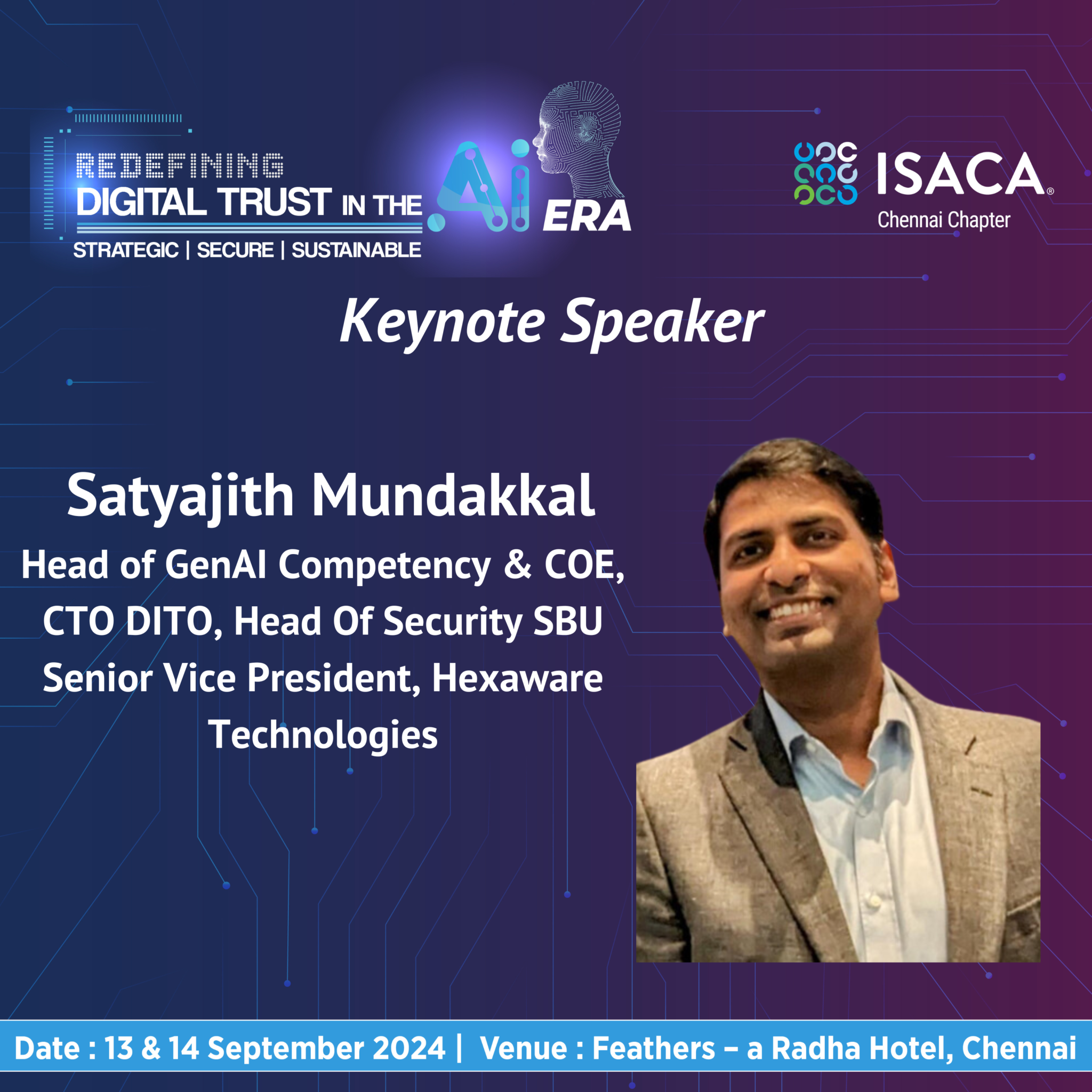 ICC 2024 Speakers ISACA Chennai Chapter